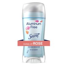 Secret Aluminum Free Deodorant for Women, Rose, 2.4 oz - €8,57 EUR
