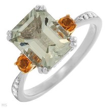 Ring With 3.65ctw Precious Stones !!! - £479.60 GBP