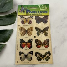 Papillion Vintage Y2k 3D Pop Up Butterflies Stickers New Sealed Insect A... - $291.72 MXN