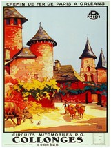 Chemin de Fer De paris Collognes Decorative Poster. Fine Graphic Design. 2851 - £13.45 GBP+