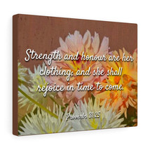  Strength And Honour Proverbs 31:25 Bible Verse Canvas Christian - £59.75 GBP+