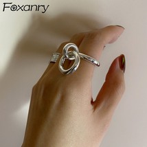 925 Stamp Engagement Rings for Women Couples New Fashion Creative Circle Pendant - £8.92 GBP