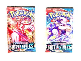 Pokemon Sword &amp; Shield Battle Styles Trading Card Game Booster 2 Pack Set - £17.67 GBP