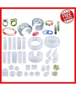 Beginner&#39;s Jewelry Mold Kit: 30 Essential Silicone Molds for Creative De... - $38.55 CAD
