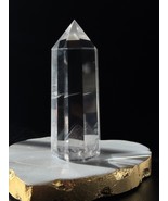 Handcrafted Natural Clear Quartz Tower Point for Energy Healing - $335.96