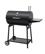Cc1830 30 Barrel Charcoal Grill With Side Table, 627 Square Inches, Outd... - £133.12 GBP
