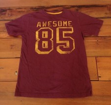 Old Navy Awesome 85 Vintage Style Football Maroon Red T-Shirt Youth L 10-12 - $13.99