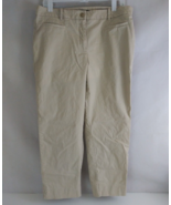 Ann Taylor Curvy Fit Women&#39;s Khaki Cream Bootcut Dress Pants Slacks Size 12 - €11,94 EUR