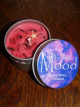 In the Mood Ritual Spell Candle - Contains Genuine Gemstones and Herbs - $5.95