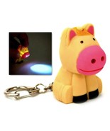LED HORSE KEYCHAIN with Light and Sound Cute Farm Animal Noise Key Chain... - $8.35 CAD