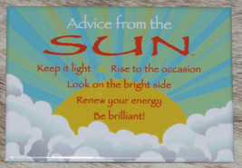 YOUR TRUE NATURE Advice from the Sun~&quot;Look on the Bright Side&quot;~Fridge Magnet~ - £5.79 GBP