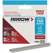 Bx/1000 x 5: Arrow Stainless Steel Staples (504SS1) - $44.95