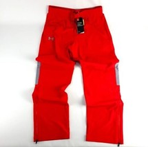 Under Armour Team Squad Red Gray Pants HeatGear Storm Water-Resistant Loose Sz M - £35.80 GBP