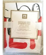 TWO Pottery Barn PEANUTS GOOD GRIEF Pillowcases Standard PB TEEN NEW Sea... - $39.99