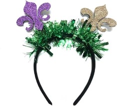  Gras Glitter Headband Carnival Headband Mardi Gras Costume Hairbands for W - £12.42 GBP