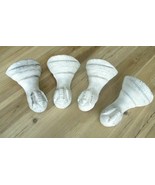 4 Cast Iron Bathtub Claw Foot Feet Bath Tub Legs Reproduction Distressed... - $115.97 CAD