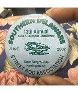 2002 Harrington DE Street Rod Car Auto Show Southern Delaware Pin Pinbac... - $428.38 MXN