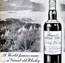 1952 Grant&#39;s Scotch Whiskey Grand Scotland Advertisement Sphere UK Impor... - £15.44 GBP