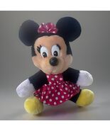 Vintage Disney Disneyland Minnie Mouse Small Soft Toy Plush 7" with Bloo... - $15.19