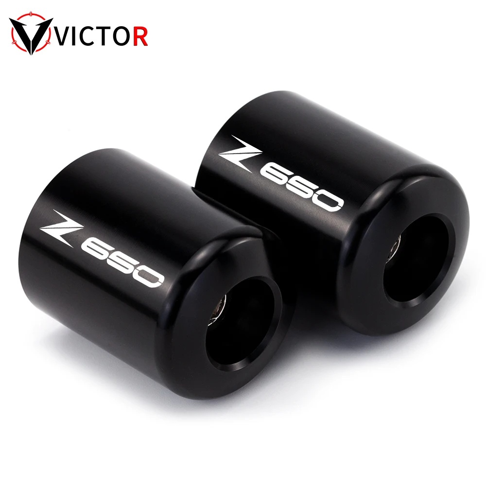 Motorcycle Handle Bar End Weight Handlebar Grips Cap Anti Vition Silder    Z650  - £109.43 GBP