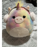 Squishmallow 8&quot; Esmeralda Unicorn With Ear Muffs 2021 Winter Edition Plu... - $10.15 CAD