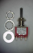 New! Panel Mount Miniture Toggle Switch Dpdt ON-OFF-(ON) - 250V 5A Mcm 287-13118 - £1.54 GBP