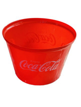 Plastic Enjoy Coca Cola/ Enjoy Coke Large Popcorn/Ice Holiday Bucket 6”X9”Dia - £12.56 GBP