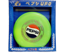 PEPSI UFO Frisbee fluorescence Yellow Green Limited Super Rare Retro 1976&#39; - £68.85 GBP