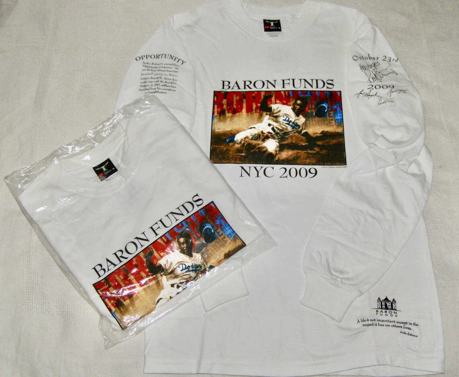 VINT. ONLY 1 LEFT “JACKIE ROBINSON-NYC 2009,OPPORTUNITY” BARON FUNDS-LON... - £7.44 GBP