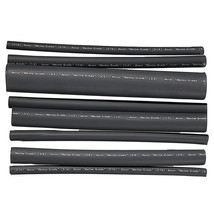 Ancor Adhesive Lined Heat Shrink Tubing - Assorted 8-Pack, 6&quot;, 20-2/0 AWG, Black - £8.49 GBP