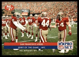 1992 Pro Set Spirit of the Game San Francisco 49ers #372 - £0.95 GBP