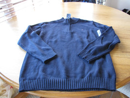 Boys youth XL 20 navy blue Tommy Hilfiger sweater long sleeve zip pull o... - £12.06 GBP