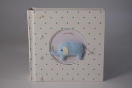 Cute Handmade Pale Blue 6&quot; x 4&quot; Slip in Photo Album with Elephant - £22.95 GBP