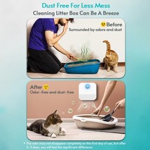 MIAODOUPET 4000mAh Smart Cat Odor Purifier For Cats Litter Box Deodorize... - £72.77 GBP