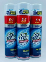 3 x OxiClean Max Force Gel Stick Laundry Stains Pre-Treatment Sealed Free Ship - £20.91 GBP