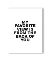 &#39;favorite View Naughty Greeting Card - £11.00 GBP