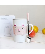 Cat Mug White 3d Cute Cartoon Animal Ceramics Coffee Cup, Novelty Mornin... - $24.43 CAD