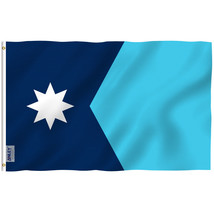 Anley Fly Breeze 3x5 Ft New Minnesota State Flag - Minnesota MN Flags Polyester - £7.89 GBP