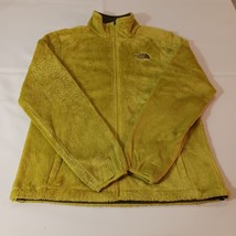 The North Face FT147 Women's Lime Yellow Long Sleeve Fleece Full Zip Jacket Sz M image 12