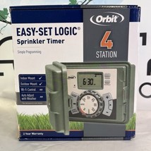 New Orbit 57894 Easy-set Logic 4-Station Indoor/Outdoor Sprinkler System... - $33.80