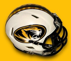 Missouri Tigers Alternate Logo Design Custom Football Mini Helmet - £51.55 GBP