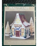 1999 Pfaltzgraff Nordic Christmas Sculpted Pierced Ski Chalet Holiday Te... - £11.41 GBP