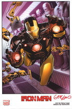 Greg Land Signed Marvel Comics Avengers Comic Art Print ~ Iron Man - $39.59