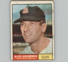 1961 Topps Baseball Alex Grammas #64 St. Louis Cardinals - $2.87