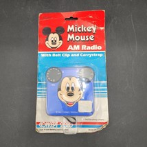 New NOS Vintage Walt Disney Mickey Mouse Realistic Transistor AM Radio P... - $29.69