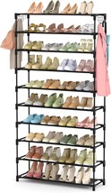 10 Tiers Shoe Rack 50 Pairs Large Capacity Tall Shoe Organizer Sturdy, B... - £31.26 GBP