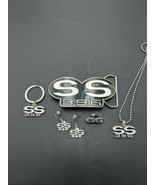 SS396 Gift Set.Necklace,Earrings,Keychain,Hat Pin,Belt Buckle,(D9,A10,A1... - £43.24 GBP