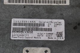 Dodge Chrysler Mopar Engine Control Unit Module ECU PCM ECM 05150518AA  image 4