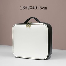 Leather Clapboard Cosmetic Bag Professional Make Up Case Large Capacity Storage  - £72.42 GBP