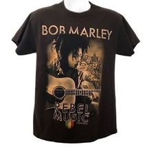 Vintage Bob Marley Brown Graphic T-Shirt Men&#39;s Unisex Medium Reggae Rebe... - £23.65 GBP